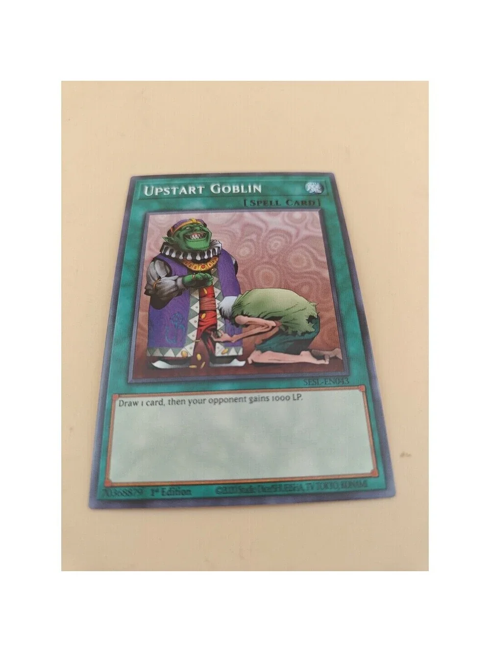 Yu-Gi-Oh! Upstart Goblin SESL-EN043 Super Rare 1st Edition NM